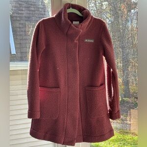 Columbia Women's Deep Red Teddy Jacket